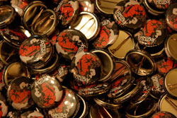 hellboy custom buttons